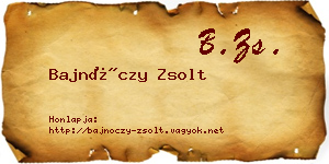 Bajnóczy Zsolt névjegykártya