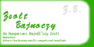 zsolt bajnoczy business card